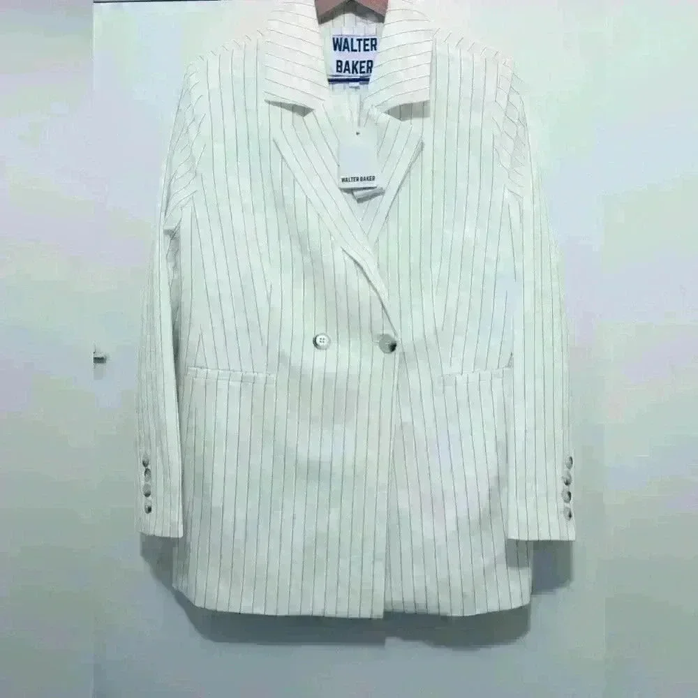 Walter Baker Chicago Pinstripe Misha Blazer, Women’s Size Small, NWT - Picture 5 of 16